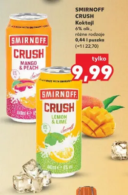 Koktajl Smirnoff Crush Lemon & Lime promocja w Kaufland