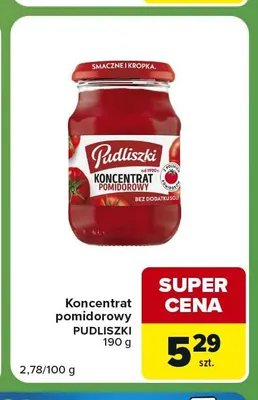 Koncentrat pomidorowy Pudliszki promocja w Carrefour Express