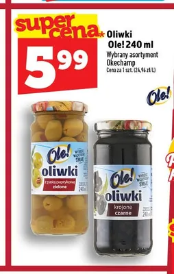 Oliwki czarne krojone Ole! promocja w TOPAZ