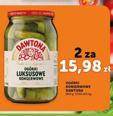 Ogórki luksusowe konserwowe Dawtona promocja w Euro Sklep