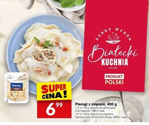 Pierogi z mięsem Białecki Kuchnia promocja w Twój Market