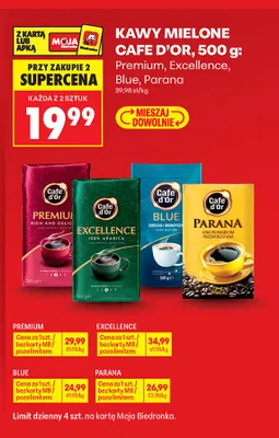 Kawa mielona Cafe D'Or Blue promocja w Biedronka
