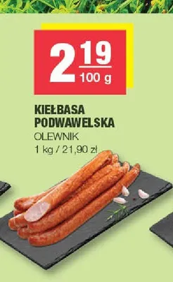 Kiełbasa podwawelska Olewnik promocja w SPAR