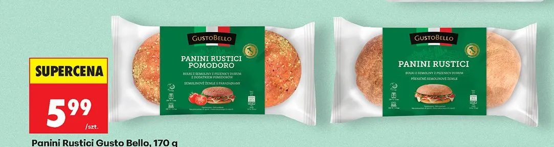 Panini Rustici Gusto Bello promocja w Biedronka