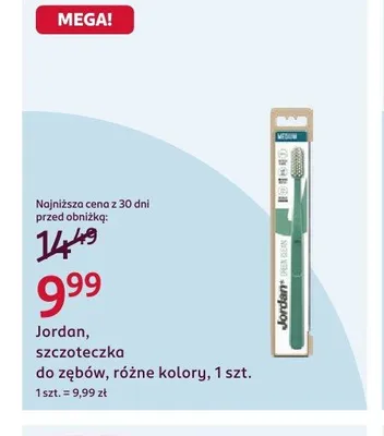 Szczoteczka do zębów Jordan Green Clean promocja w Rossmann