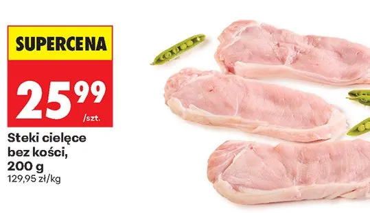 Steki cielęce bez kości promocja w Biedronka