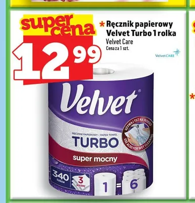 Ręcznik papierowy Velvet Turbo promocja w TOPAZ