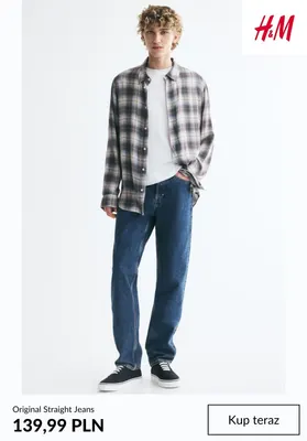 Original Straight Jeans H & M promocja w H&M