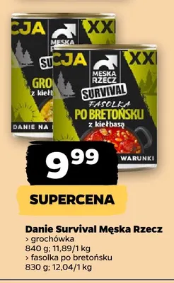 Danie Survival fasolka po bretońsku Męska Rzecz promocja w Netto