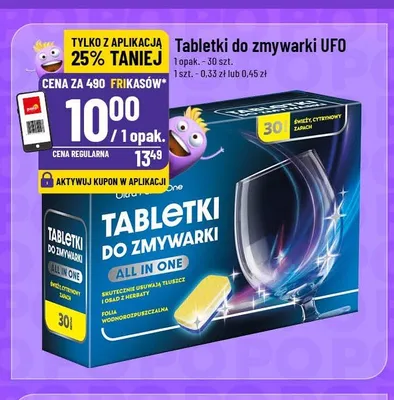 Tabletki do zmywarki UFO All in One promocja w POLOmarket