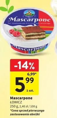 Mascarpone promocja w Intermarche