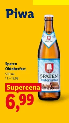 Piwo Spaten Oktoberfest promocja w Lidl