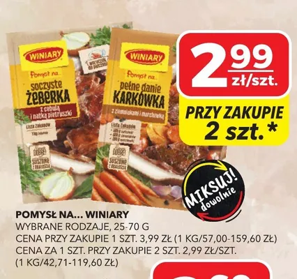 Pomysł na... soczyste żeberka Winiary promocja w Top Market