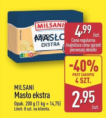 Masło ekstra promocja w Aldi
