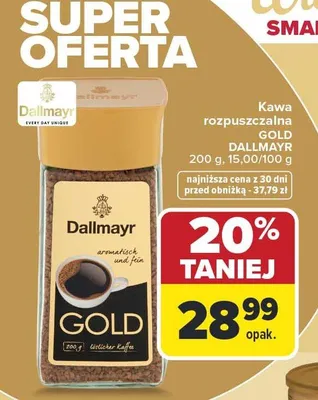 Kawa rozpuszczalna Gold promocja w Carrefour