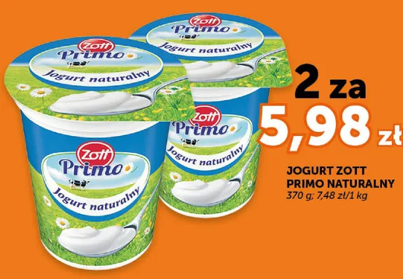 Jogurt naturalny Zott Primo promocja w Groszek