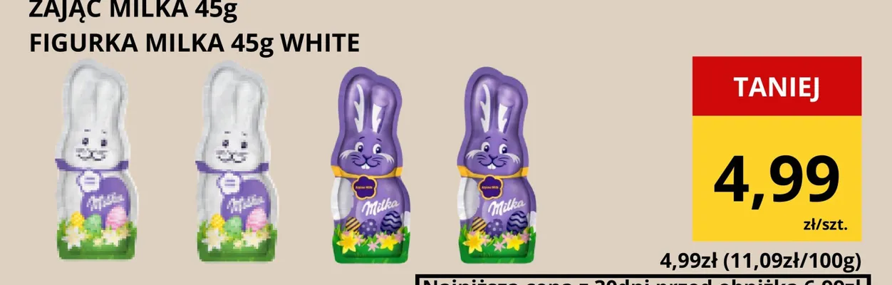 Figurka milka white promocja w Supeco
