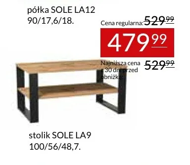 Stolik Sole LA9 promocja w Abra Meble