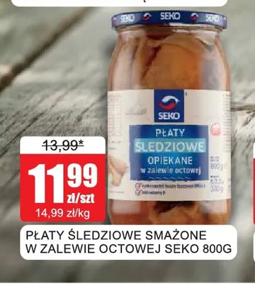 Płaty śledziowe smażone w zalewie octowej Seko promocja w Bingo