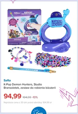 K-Pop Demon Hunters Studio Bransoletek zestaw do robienia biżuterii Safta promocja w Smyk
