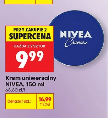 Krem uniwersalny NIVEA promocja w Biedronka
