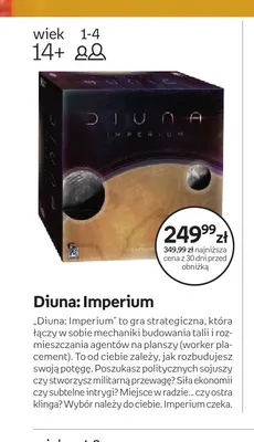 Gra planszowa Diuna: Imperium promocja w Empik