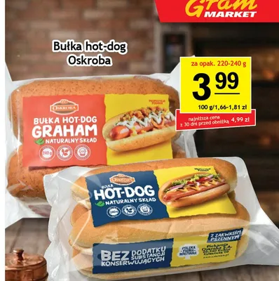 Bułka hot-dog Graham Oskroba promocja w Gram Market