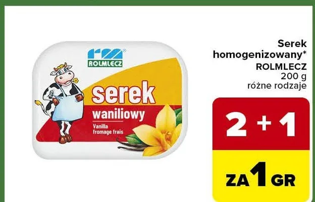 Serek homogenizowany waniliowy promocja w Carrefour Express