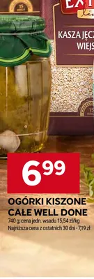 Ogórki kiszone całe Well Done promocja w Stokrotka