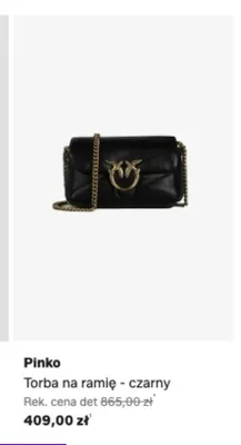 Torba na ramię Pinko czarna promocja w Lounge by Zalando