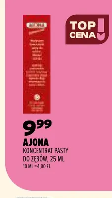 Koncentrat pasty do zębów Ajona promocja w Drogerie Natura