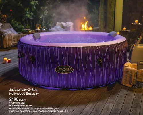Jacuzzi Lay-Z-Spa Hollywood promocja w Castorama