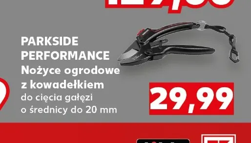 Nożyce ogrodowe z kowadełkiem Parkside Performance promocja w Kaufland