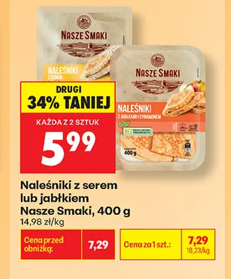 Naleśniki z serem Nasze Smaki promocja w Biedronka