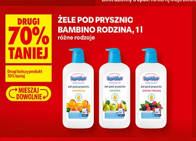 Żel pod prysznic Bambino Rodzina mirabelka promocja w Biedronka