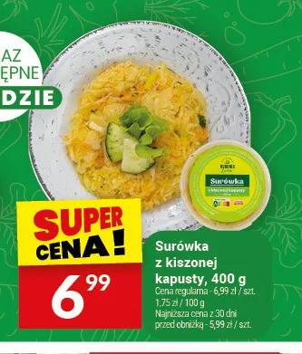 Surówka z kiszonej kapusty Białecki Kuchnia promocja w Twój Market