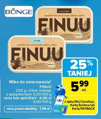 Miks do smarowania Finuu Solone promocja w Carrefour