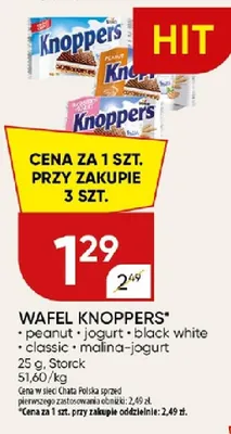 Wafel Knoppers Peanut promocja w Chata Polska