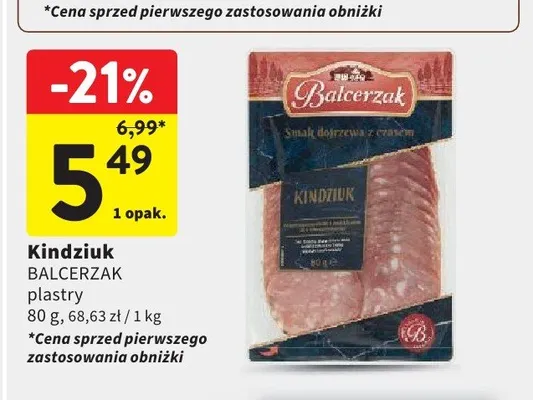 Kindziuk BALCERZAK plastry promocja w Intermarche