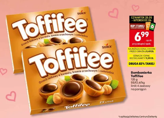 Bombonierka Toffifee promocja w Delikatesy Centrum