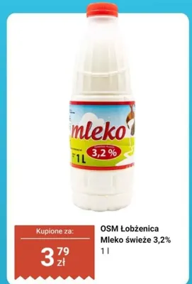 Mleko świeże 3,2% promocja w Dino