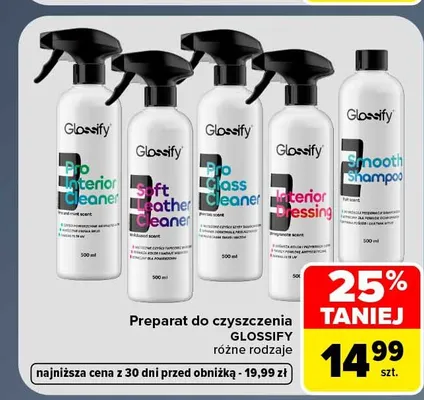 Preparat do czyszczenia Glossify Soft Leather Cleaner promocja w Carrefour