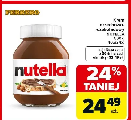 Krem orzechowo-czekoladowy Nutella Ferrero promocja w Carrefour Market