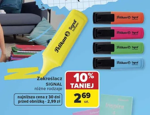 Zakreślacz Pelikan Signal promocja w Carrefour