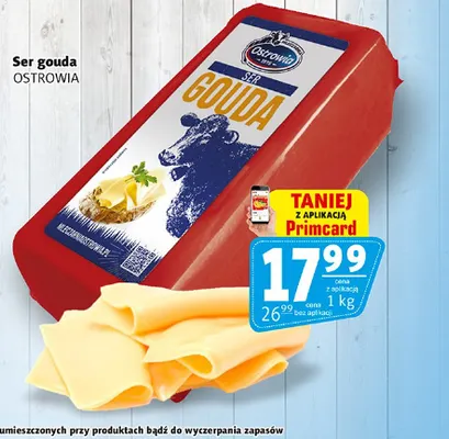 Ser gouda Ostrowia promocja w Prim Market