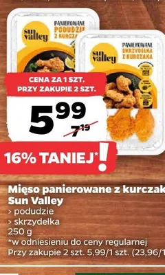 Mięso panierowane z kurczaka podudzie Sun Valley promocja w Netto