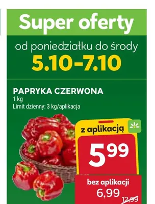 Papryka czerwona promocja w Stokrotka