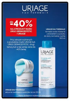 Woda micelarna Uriage Eau Thermale promocja w Ziko Dermo