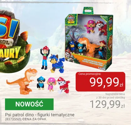 Psi Patrol Dino figurki tematyczne promocja w Smyk