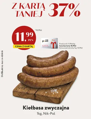 Kiełbasa zwyczajna Nik-Pol promocja w Market Point